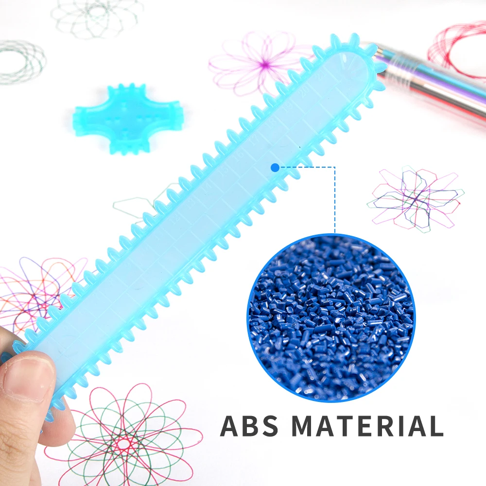 Спирограф детская живопись Геометрическая линейка обучение инструменты для