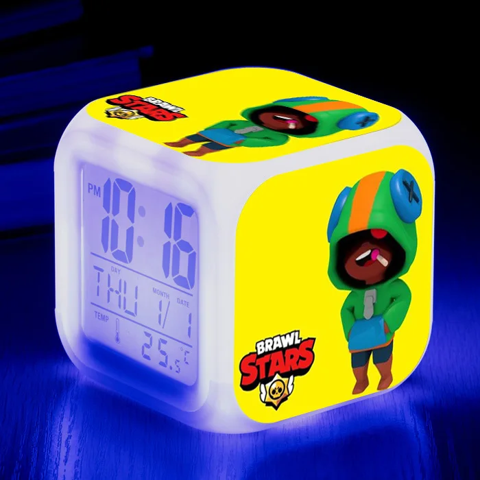 С рисунком в виде звезд Детский будильник wake up светильник цифровые часы-будильник детские игрушки светодиодный часы Цвет пеленального столика reveil wekker - Цвет: 18