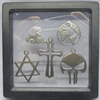 Solid  Pure Titanium Cross Star Chain Necklace Pendant 6