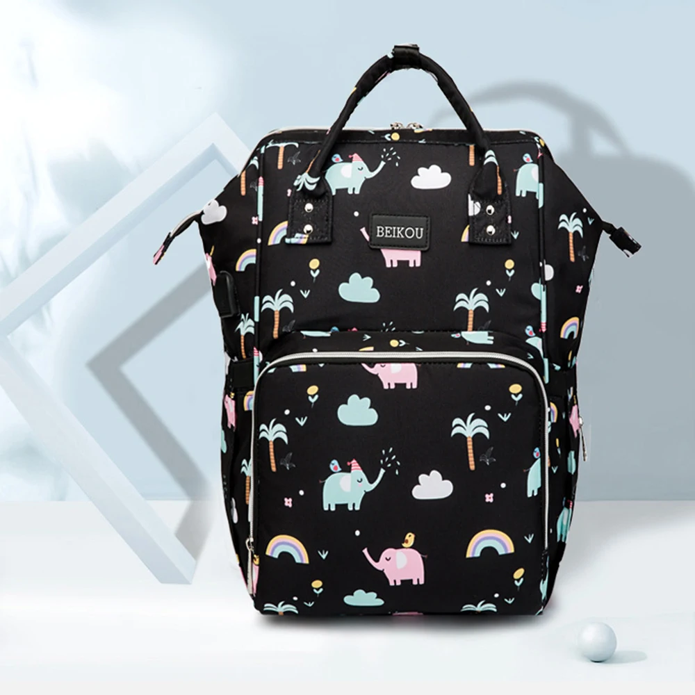 2020 Latest Multi-functional Mommy Bag Fashion Diaper Travel Backpack For Babies Nappies With Phone Charger Stroller Hooks 2020 Latest Multi-functional Mommy Bag Fashion Diaper Travel Backpack For Babies Nappies With Phone Charger Stroller Hooks