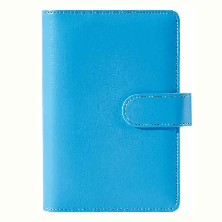 Vibrant Macaron Color Leather 6-Ring Binder Notebook Cover
