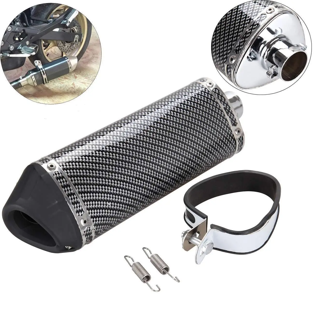 Универсальный алюминиевый глушитель Samger Akrapovic для мотоцикла Кросса мотокросса