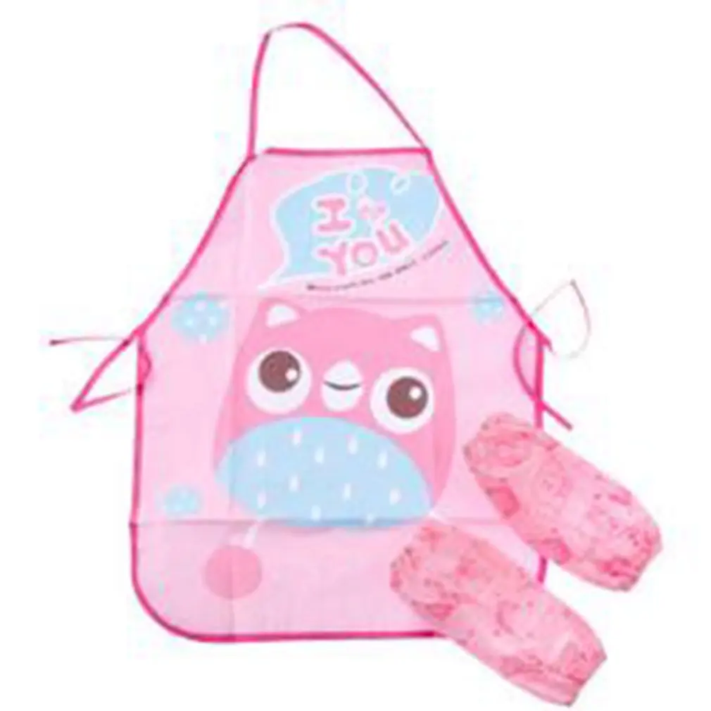 

Cartoon Children's Eat Aprons Waterproof Kitchen Chef Sleeveless For Cardboard And Paint Animal Printed