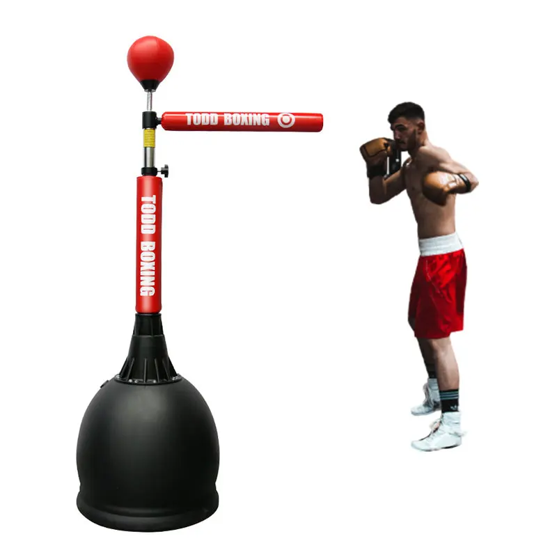 Punchingball Adulte/Enfant Boxe Ball Sac de frappe Réglable en hauteur 1,9  m Sac de frappe Reflex avec barre de réaction rotative à 360° pour salle de  gym, clubs de boxe à la