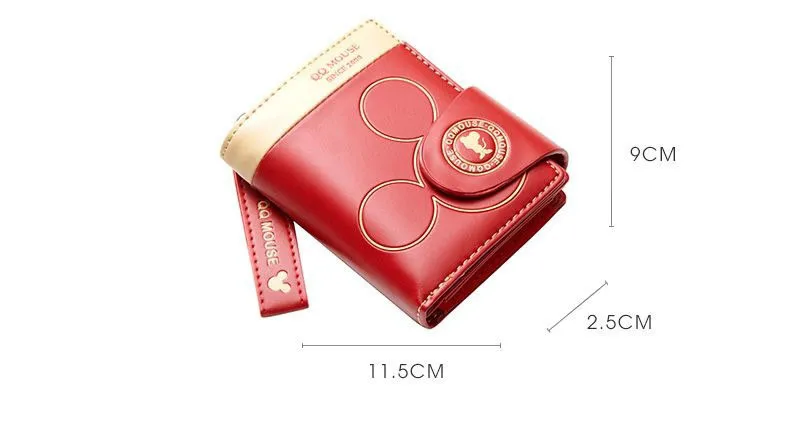 Роскошный кожаный женский кошелек на застежке, маленький женский кошелек, милый маленький клатч для девушек, короткий кошелек для монет 565