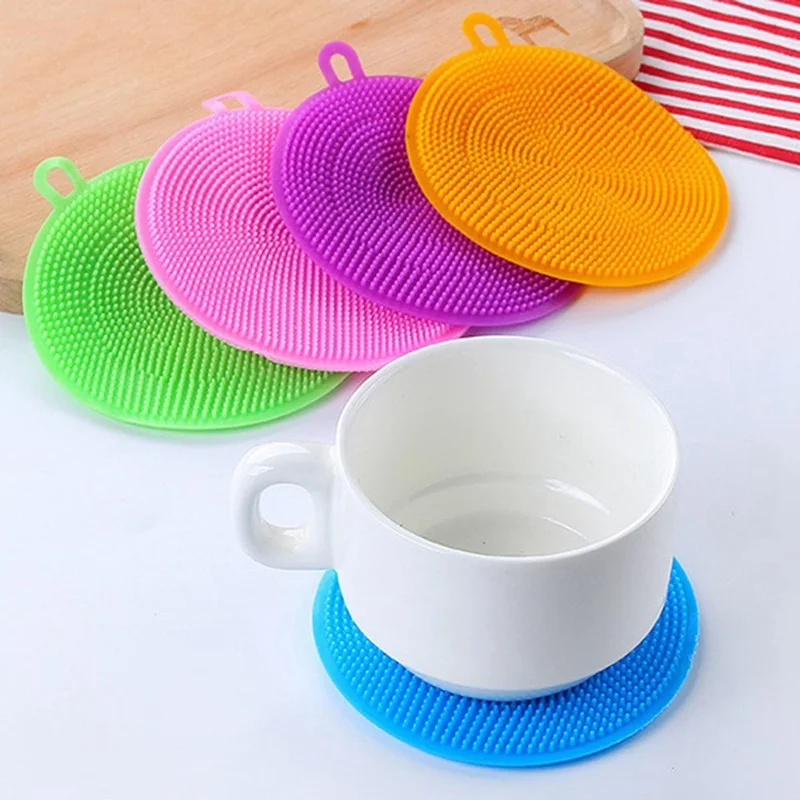 

Clean Brush Magic Dish Washing Brush Multifunction Silicone Scouring Pad Pot Pan Wash Brushes Kitchen Cleaner Washing Tool