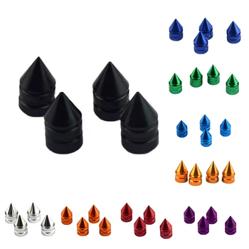 

4 Pieces Aluminum Tire/Rim Valve/Wheel Spike Cover Stems Cap Dropshipping