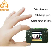 Raspberry pi jogo zero 1.54 polegada lcd com função de carga do orador caso para zero zero w pi0