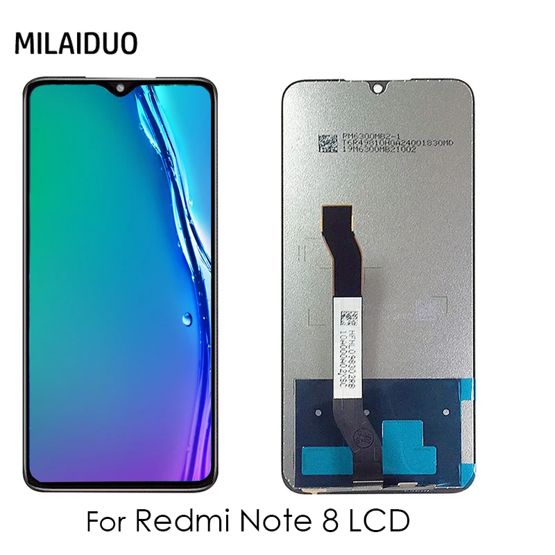 Дисплей Redmi Note 8 ЖК-дисплей кодирующий преобразователь сенсорного экрана в сборе Redmi Note8 ЖК-экран Замена