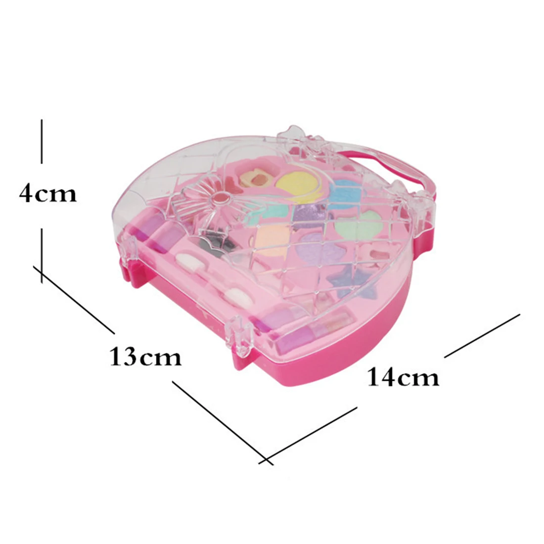 18Pcs макияж ролевые игры Набор моделирование косметическая коробка игрушка для детей дошкольного возраста красота безопасные игрушечные лошадки для детей Дети девушки макияж-розовый