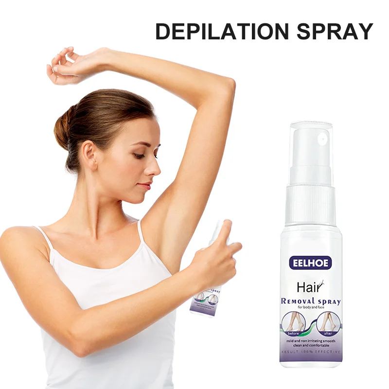 Eelhoe Powerful Hair Removal Cream Spray Body Hair Depilatory Beard Bikini Legs Armpit Permanent