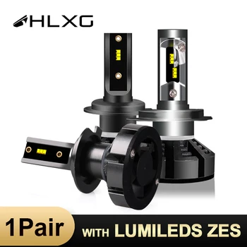 

hlxg H4 LED Low Beam with Lumileds ZES Car Headlight 12000LM 72W/Set LED Lampada Bulb Fog Light 6500K 4300K 5000K H7 High Lamp