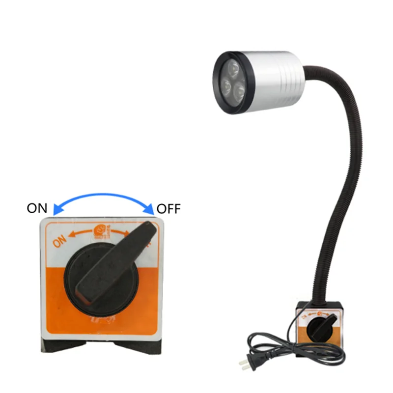 24V220V Long Arm CNC Milling Machine Waterproof Explosion-Proof Strong Magnetic Led Machine Tool Working Lamp