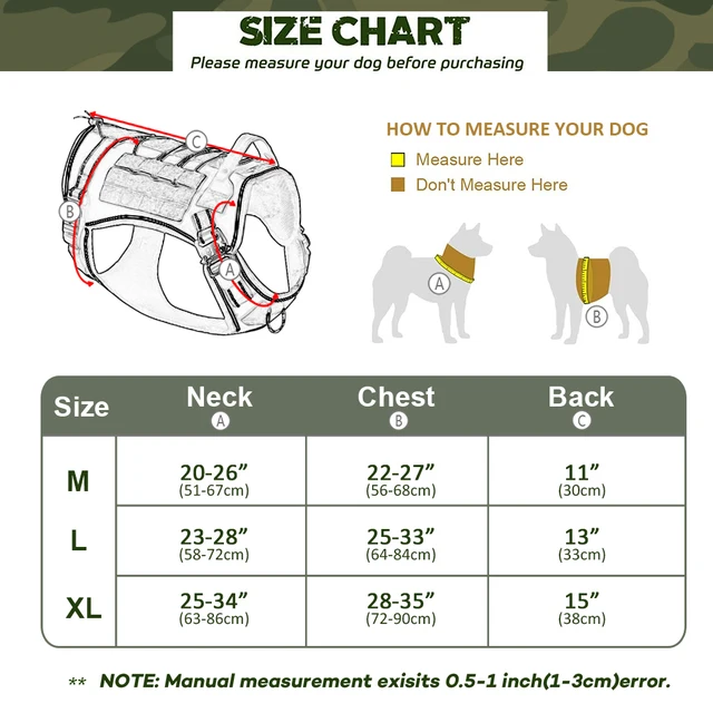 Military Tactical Dog Harness No Pull Working Pet Dog Durable Vest Reflective For Small Medium Large Dogs German Shepherd 6