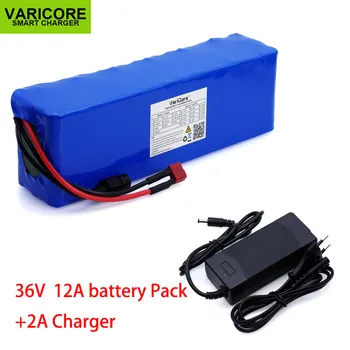 

VariCore 36V 12Ah 18650 Lithium Battery pack 10s4p High Power Motorcycle Electric Car Bike Scooter with BMS + 42v 2A Charger