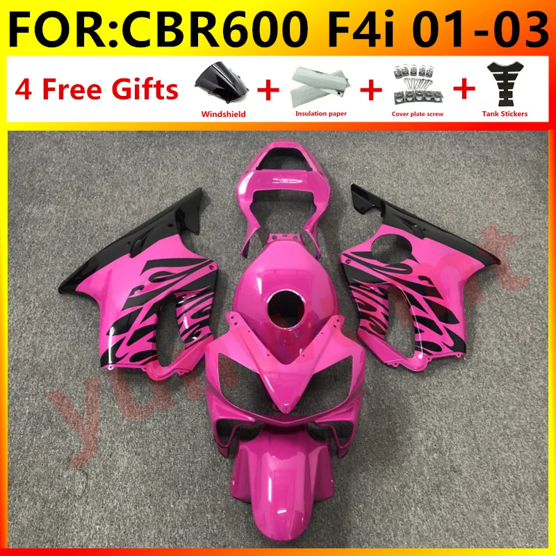 Литья под давлением Новый ABS весь обтекатели комплект Подходит для HONDA CBR 600 F4i FS 01 02