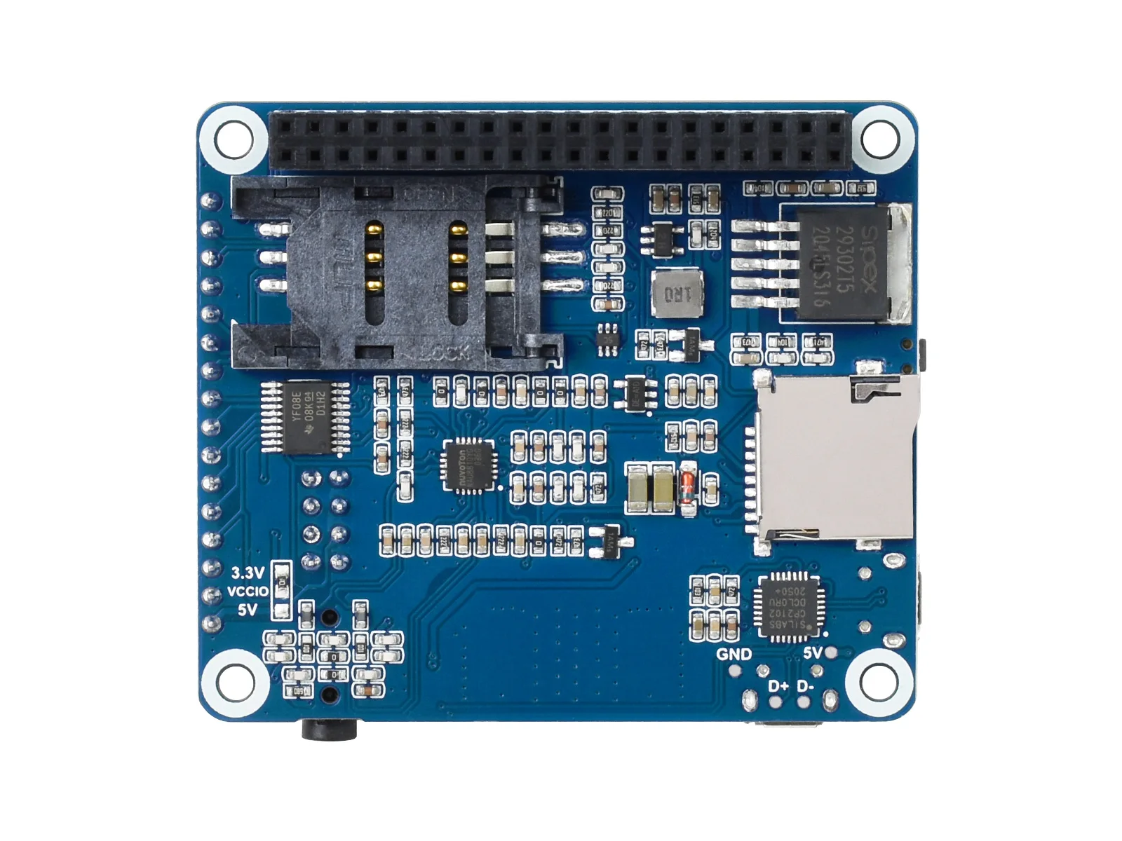 Waveshare SIM7600E-H   LTE Cat-4 4G,GNSS, , ƽþ, ƽþ, ī 4G HAT,   5, 4B, 3B, Zero