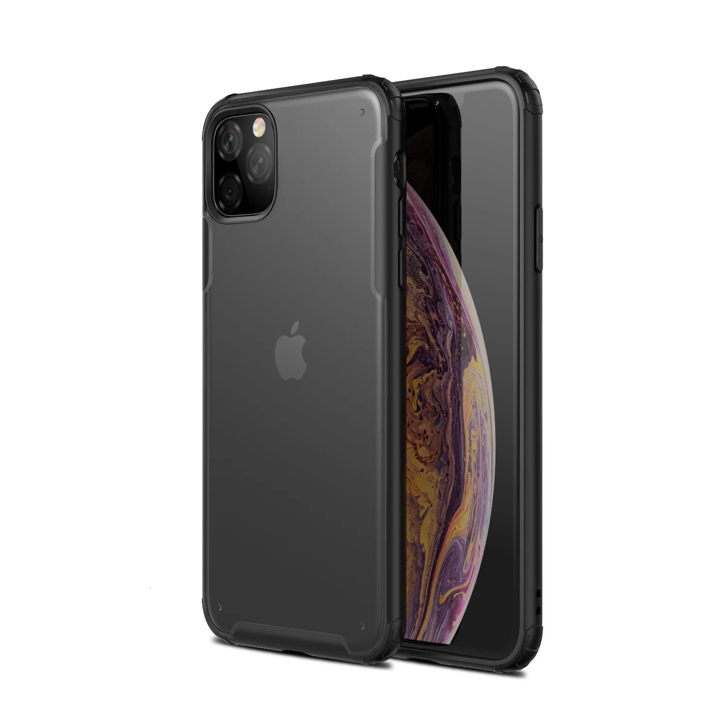 Ударопрочный бампер Броня чехол для Apple iPhone 11 Pro XS Max XR X 8 Plus 7 мягкий чехол для телефона рамка жесткая задняя панель из поликарбоната 50 шт