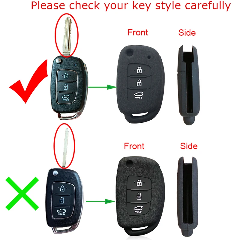 Premium Silicone Key Cover Holder