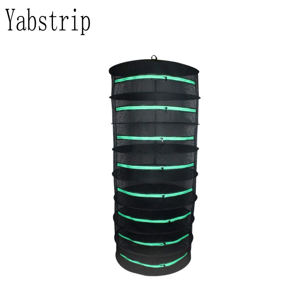 Herb Drying Folding Fishing Net hanging herbal drying net foldable drying rack closed zipper plant drying net afbeelding