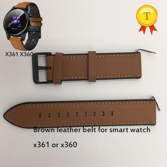 オリジナル時計x361 x360 smart watch電話腕時計時間saat時計repalcementブラックブラウンレザーベルト _ -  AliExpress Mobile