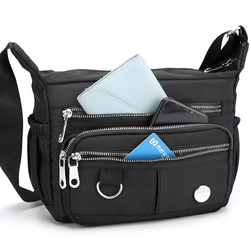 Hot Sale Women Handbags Messenger Bag Waterproof Nylon Shoulder Bags Multi-pocket Hobos High Quality CrossBody Bag Bolsas