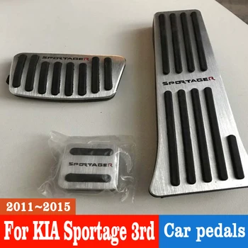 

For KIA Sportage 3rd 2011 2012 2013 2014 2015 AT Stainless Steel Gas Brake Pedal Cover Car Styling Accessories