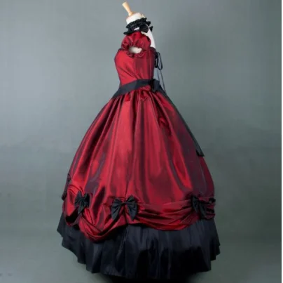 

kawaii girl gothic lolita op loli cos Medieval gothic palace sweet lolita dress vintage bowknot princess long victorian dress
