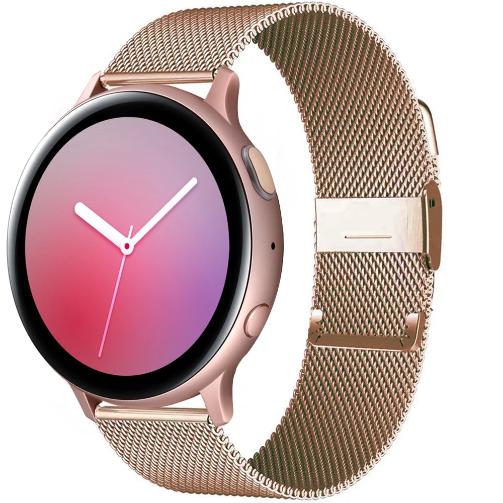 20 мм ремешок для часов Samsung Gear sport 22 S3 Frontier Classic galaxy watch active 46 42 huami amazfit bip huawei GT