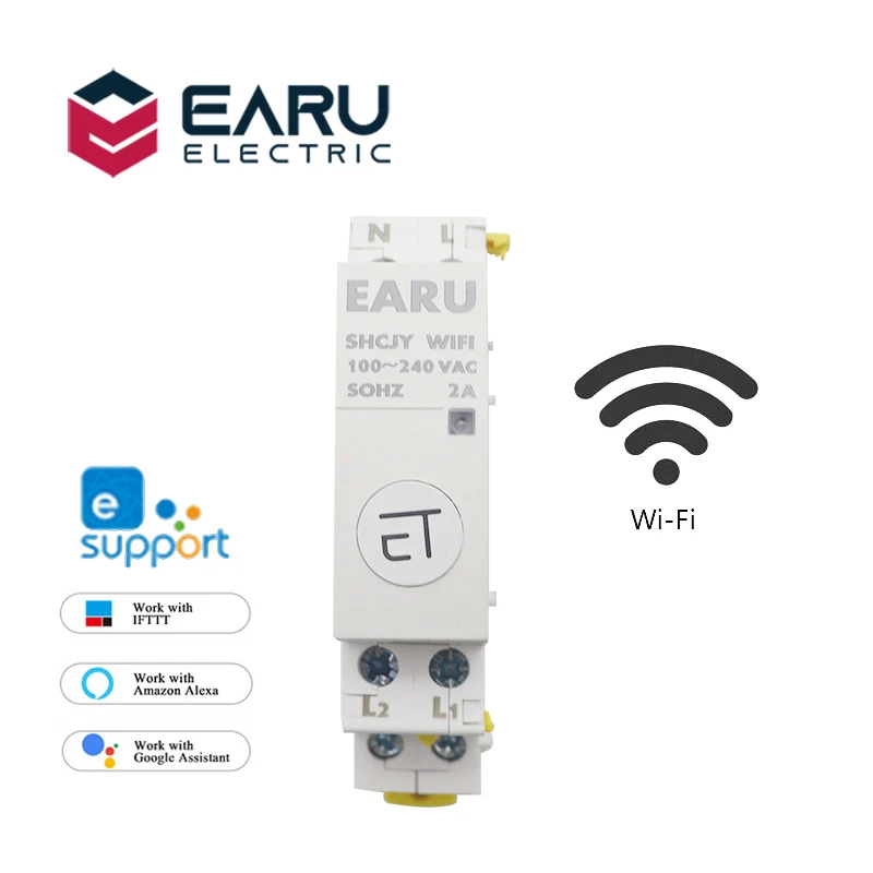 220V 50/60 Гц переменного тока Din Rail Wi-Fi Управление Работать с контактор в
