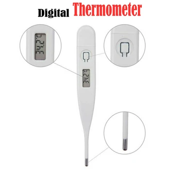 

LCD Electronic Digital Thermometer Armpit Mouth Temperature Measurement LCD Temperature Tester for Children Adults