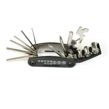 

Bicycle Repair Tool 16 In 1 Combination Mountain Multifunctional Inner And Outer Hexagonal Screwdriver Wrench