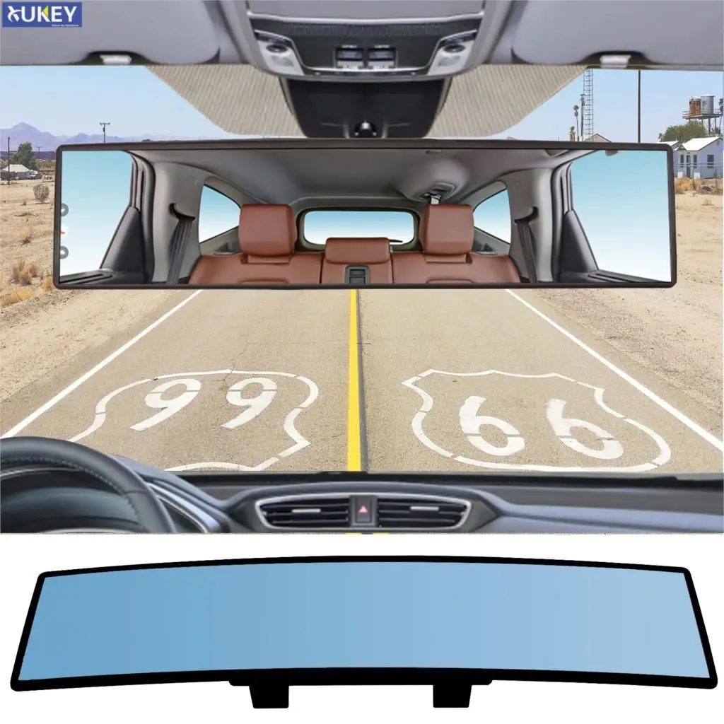 Panoramic anti glare rear view best sale