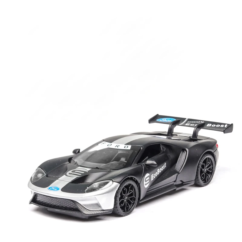 Ford GT V8 Race Car 1/32 Model Car Diecast Toy Vehicle Kid Gift Collection White 
