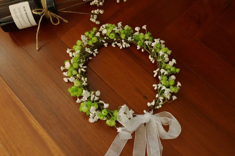 White Gypsophila Wreath Bridal Headhand Accessories For hair accessories bridal hair accessories