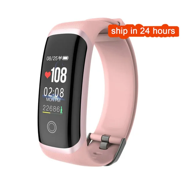 Pink Умный Браслет M4, монитор сердечного ритма, Bluetooth, фитнес-трекер, часы, напоминание о звонках, смарт-браслет для бега, спорта - Цвет: Pink