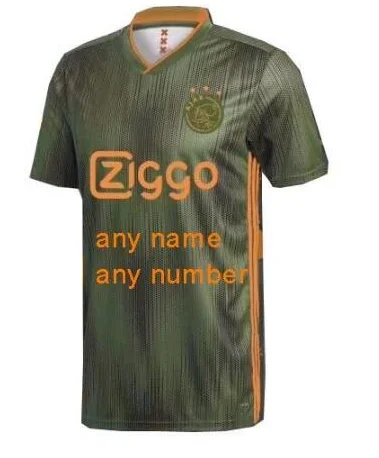 19 20 Ajaxe Джерси Домашняя футбольная рубашка DE JONG DE LIGT VAN DE BEEK NERES Ajaxes TADIC ZIYECH футбольные рубашки - Цвет: shirt