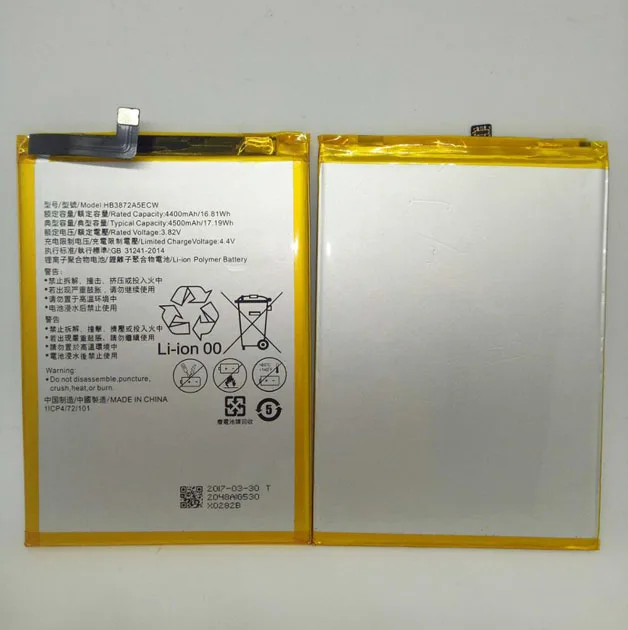3,82 V 4500mAh HB3872A5ECW для huawei Honor Note 8 батарея