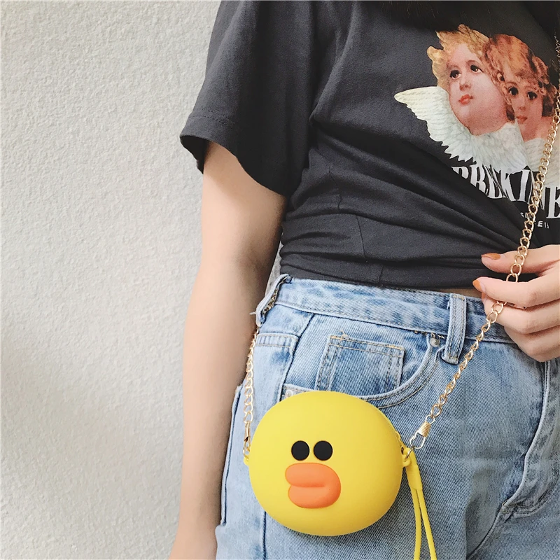 Q UNCLE мультфильм портативный чехол для хранения наушников для маленькой девочки мультфильм молния Водонепроницаемый Сумка на цепочке сумка для наушников