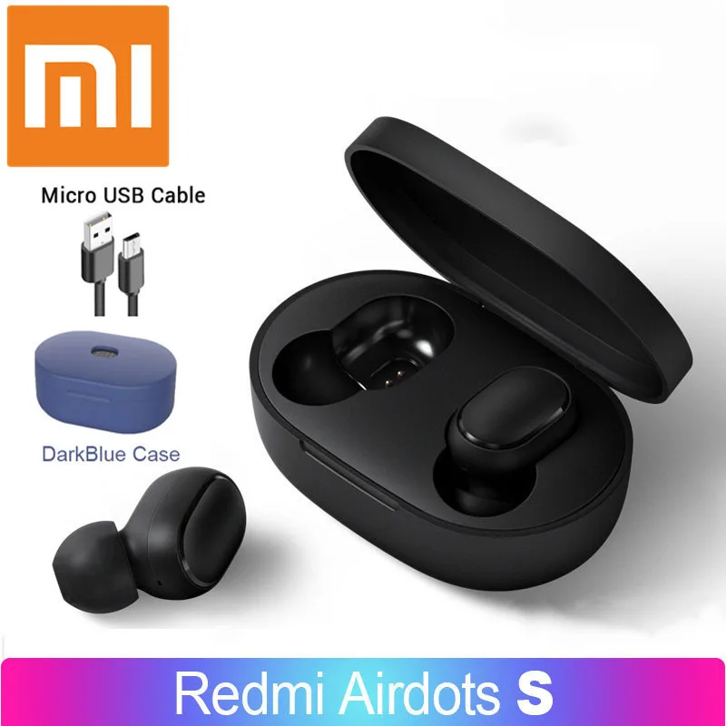 Redmi Xiaomi Airdots S TWS Bluetooth Earphones Wireless Bluetooth Earphone AI Control Gaming Headset With Mic Noise reduction|Bluetooth Earphones & Headphones| - AliExpress