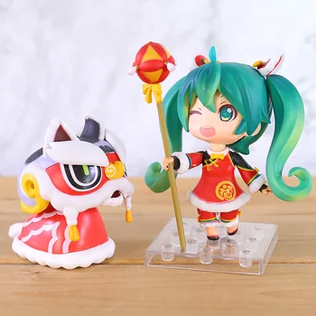 

Anime Hatsune Miku Chinese New Year Lion Dance PVC Figurine Toy Model Japan