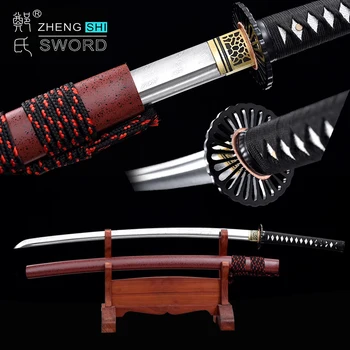 

40 Inch Katana Sword Real Metal Japanese Samurai Swords multiple Blades Full Tang Razor Sharp Wooden Sheath New Arrivals