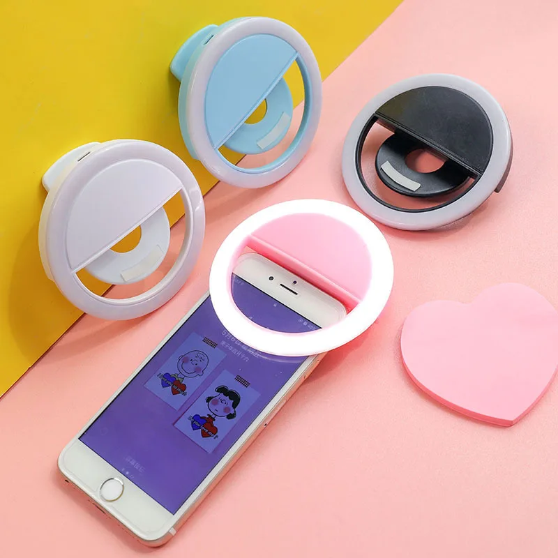 

Portable Selfie Flash Led Clip-on Mobile Phone Selfie Light Night Enhanced Fill Light Anchor Beauty Selfie Light Wholesale
