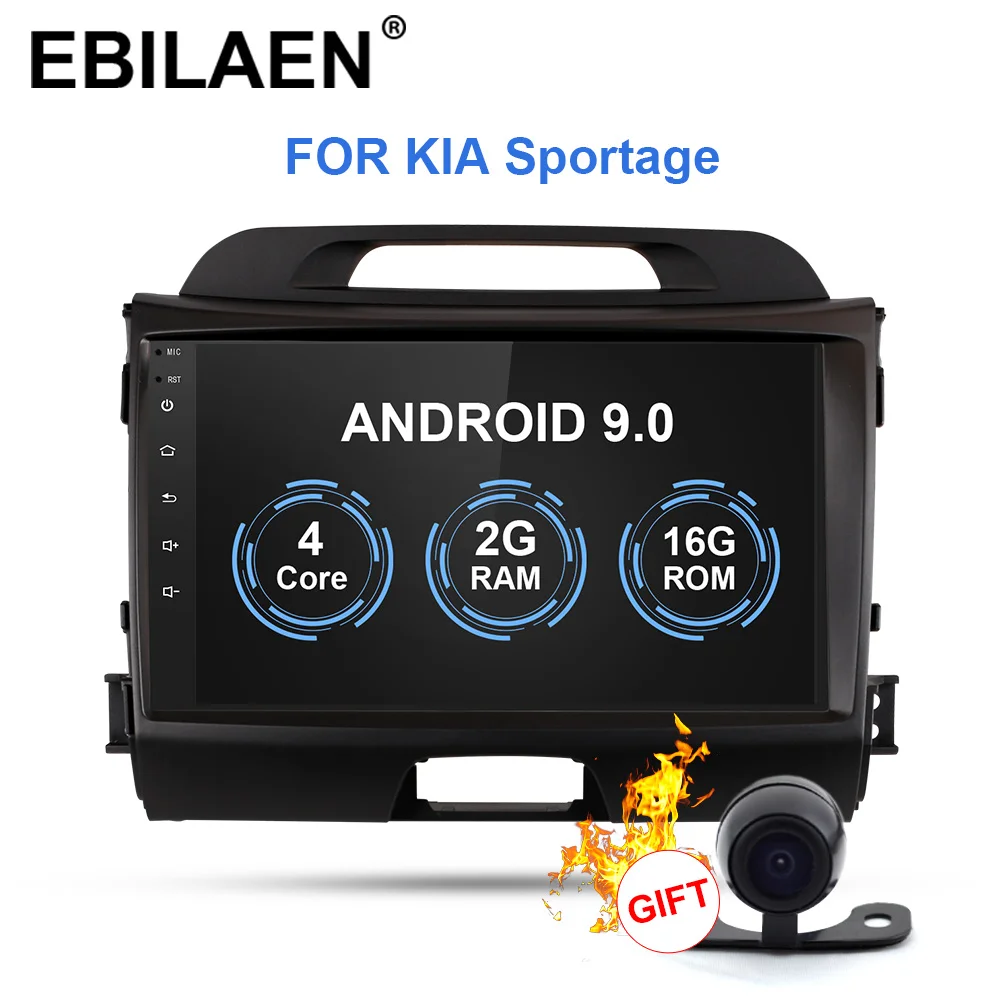 2G RAM 16 ROM Car Radio Multimedia Player For Kia Sportage 3 4 2010- 2Din Android 9.0 Autoradio GPS Navigation Tape Recorder Stereo - Цвет: 2G RAM 16 ROM