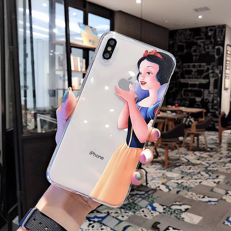 Grimm's Fairy Tales Белоснежка прозрачный мягкий кремний чехол для iphone 6 7 8plus 8 X XR XS Max 11 Pro phone capa