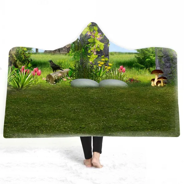 Dreamland лес вид природы одеяло 3D принт деревянный Солнечный свет плед из флиса, меха для девочек мальчиков WearablHome зимнее теплое одеяло - Цвет: Color-26