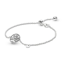 Новинка 925 пробы серебряный браслет «Древо жизни» для самостоятельного изготовления европейских женских бусин, оригинальные модные ювелирные изделия для девушек, подарок