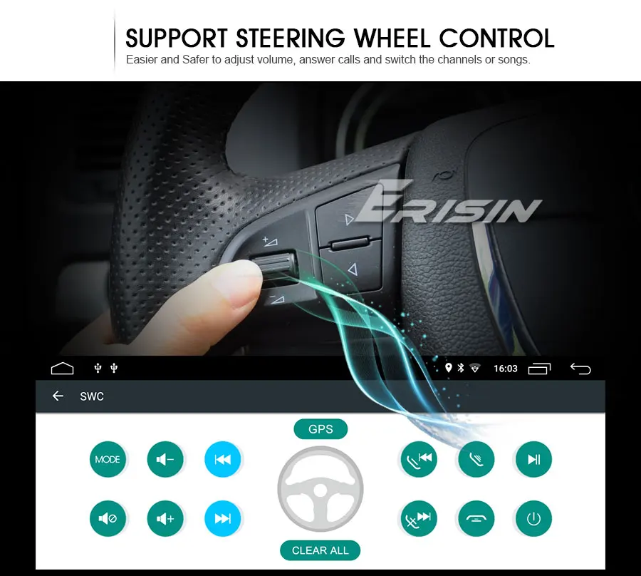 Clearance Erisin ES2906B 8.8" HD Android 9.0 Car Stereo GPS Sat Nav DAB+ DSP for BMW 3er E46 318 M3 Rover75 MG ZT 11