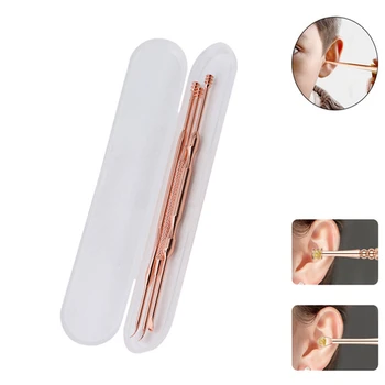 

3pcs / Set Stainless Steel Ear Pick Double-ended Earpick Wax Remover Ear Cure Cleaner Spoon Ear Spiral Cleaning Tool
