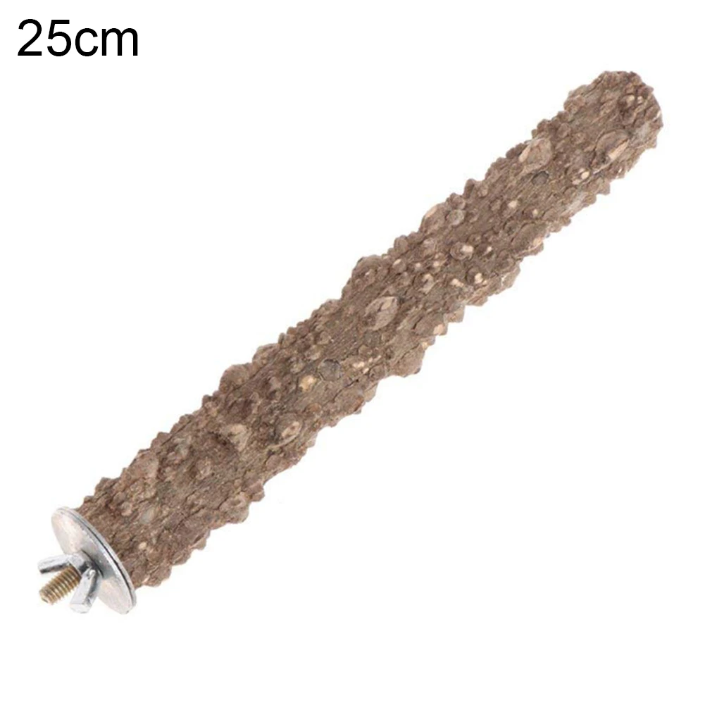 Pet Bird Parrot Stand Perch Stick Platform Grinding Paw Cage Hanging Chew Toy